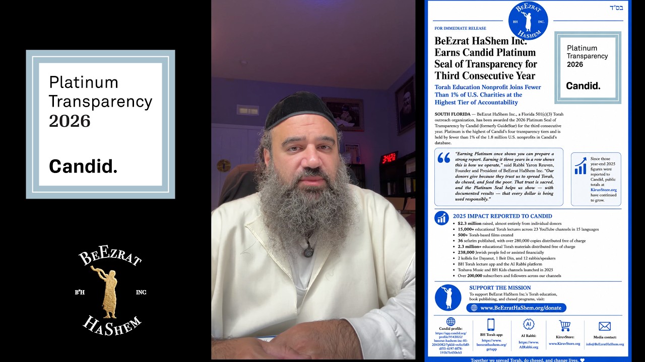 3 Years Platinum: BeEzrat HaShem Joins Top 1% of US Nonprofits