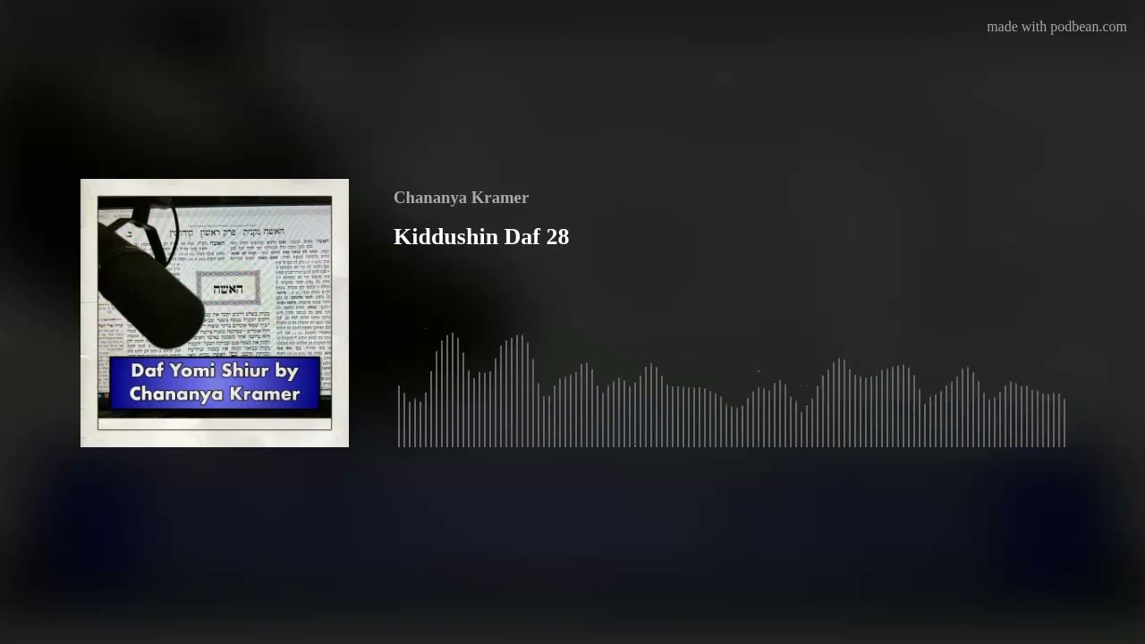 Kiddushin Daf 28