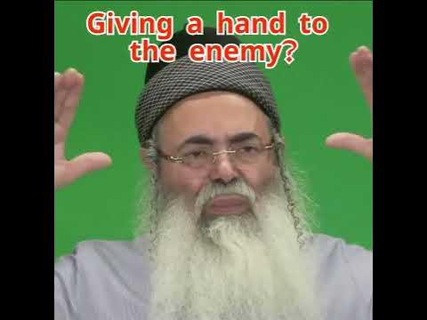 Giving a hand to the enemy?  #rabbi