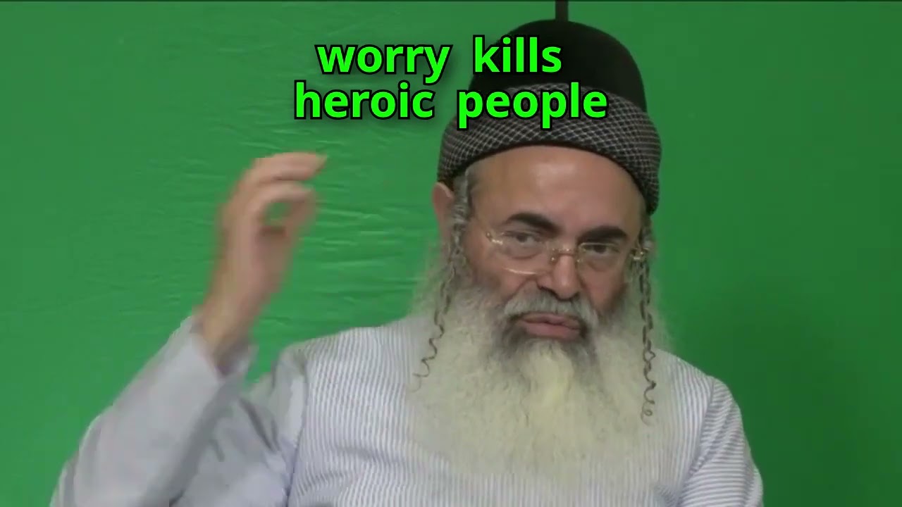 worry kills heroic people | Rabbi Amnon Yitzhak.