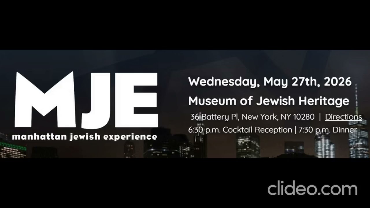 Manhattan Jewish Experience 27th Annual Dinner Previewed with Rabbi Mark Wildes on JM in the AM