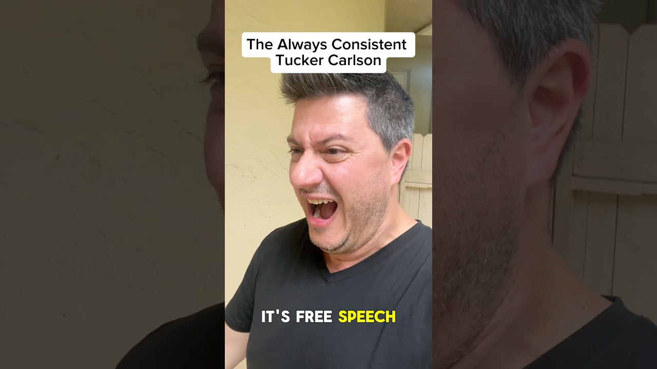 The always Consistent Tucker Carlson #comedy #shorts #parody #tuckercarlson #satire #impression