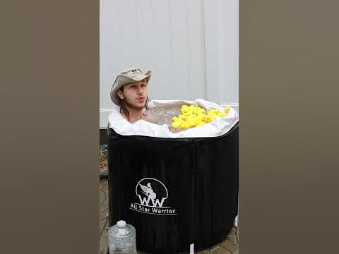 taking a ice bath #day22