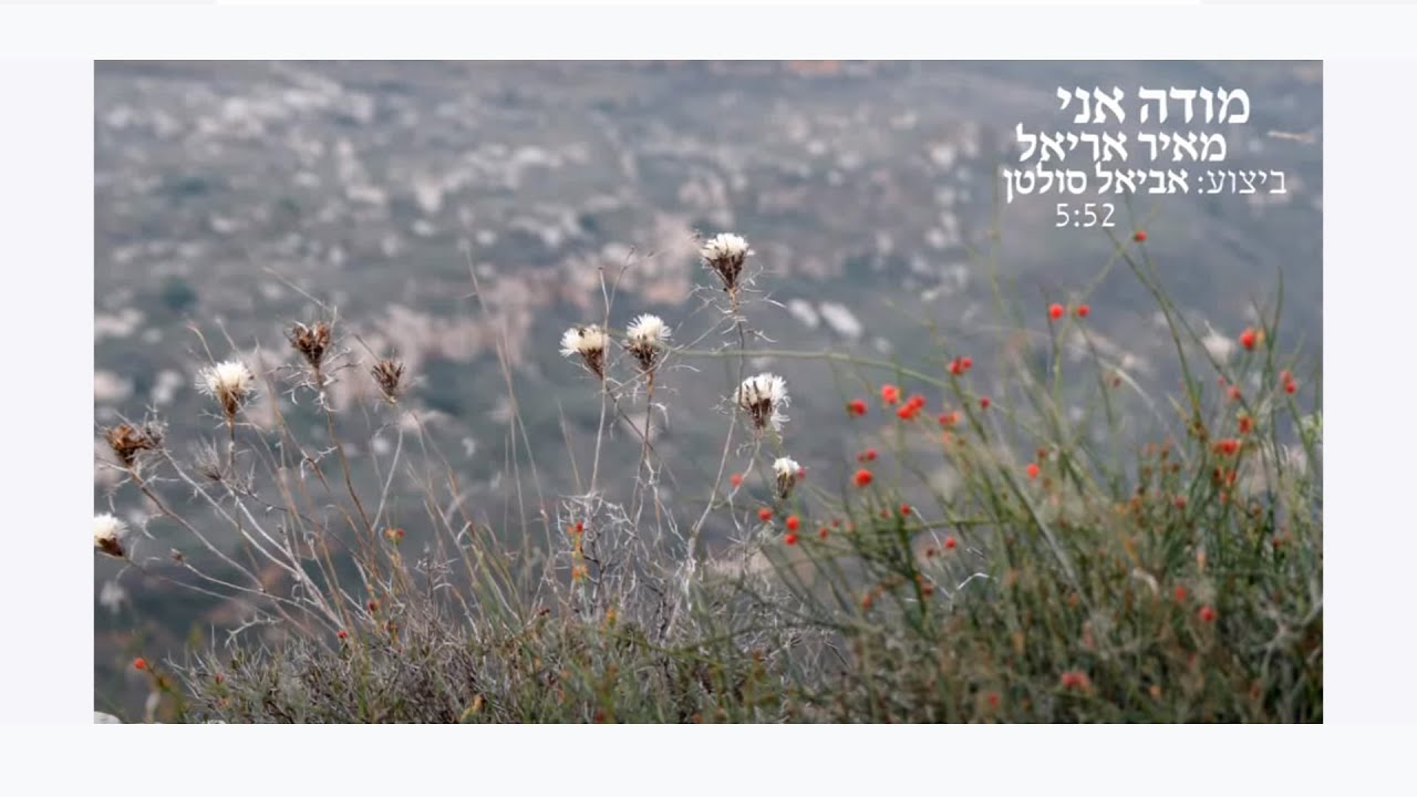 מודה אני- מאיר אריאל- אביאל סולטן