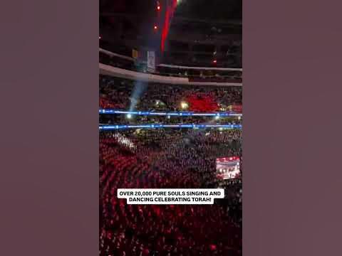 Filling gigantic stadiums to celebrate our love for the Torah ❤️ Video credit djmattdubb