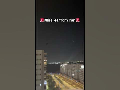 Launch from Iran toward the Northern Israel! #iran #israel #war