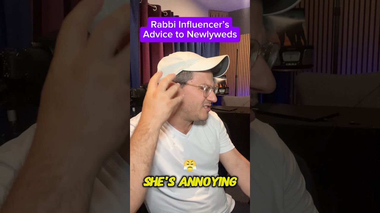 Rabbi Influencers advice to Newlyweds! #shorts #rabbi #marriageadvice #comedy #parody