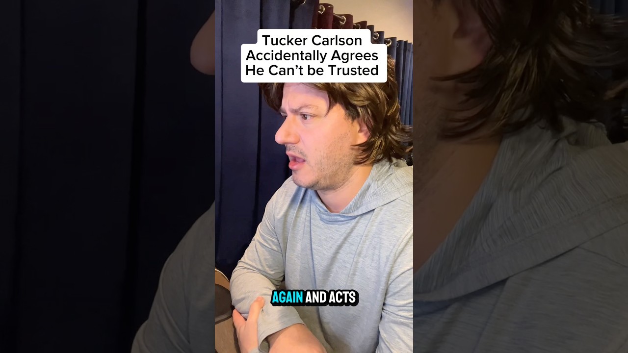 Tucker Carlson Admits he Can’t be Trusted! #shorts #comedy #satire #impression #tuckercarlson