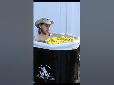 Taking a ice bath #day23