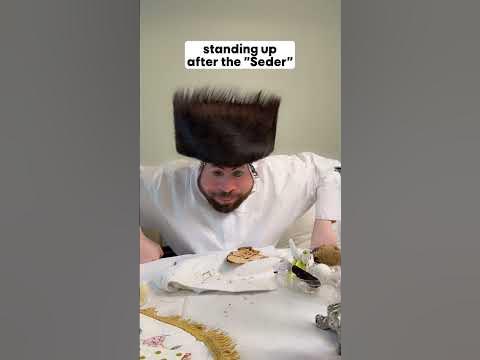 Standing up after the Seder 🤣🤣🤣