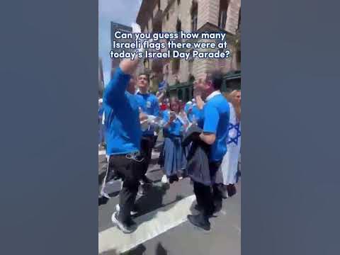 Can you guess how many Israeli flags there were at the Israel Day Parade?
