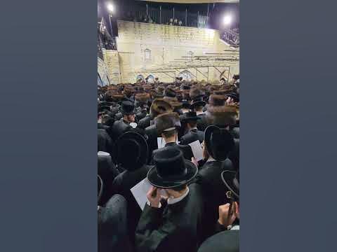 ר' מיילך בידרמן, סליחות במירון עם מאות מתפללים