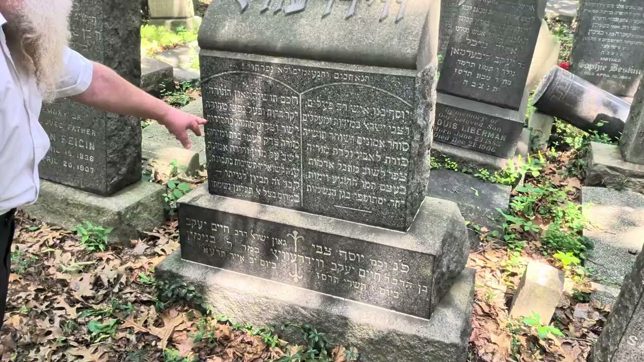 Bayside, Queens cemetery: Rabbi Chaim Yaakov Widerowitz & son, bet Pitkin & Liberty- RCD #2