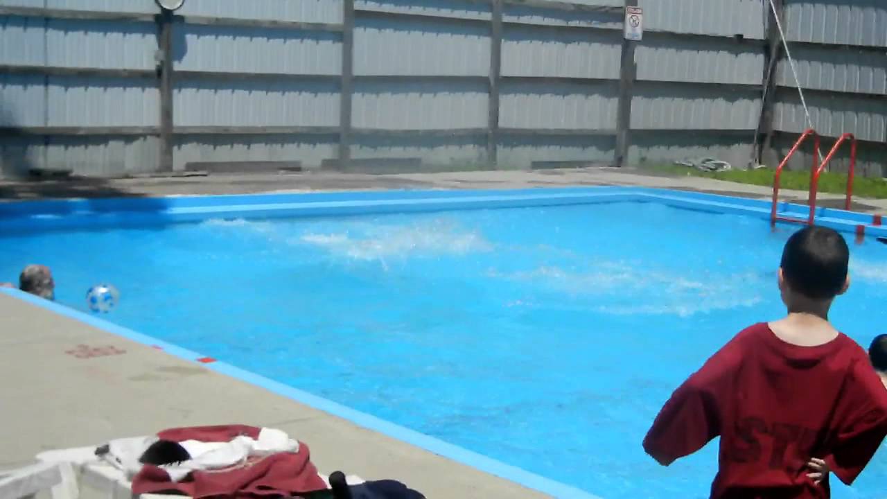 (the twins from france) at the pool