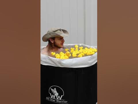 Taking a ice bath #day21