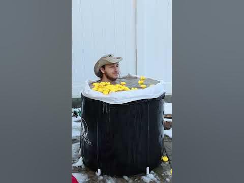 Taking a ice bath #day32