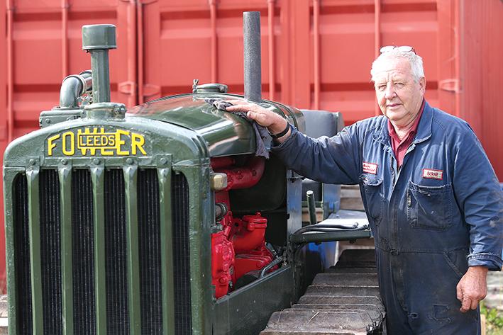 Crawler tractor ready for rally