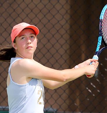 Young tennis stars on show
