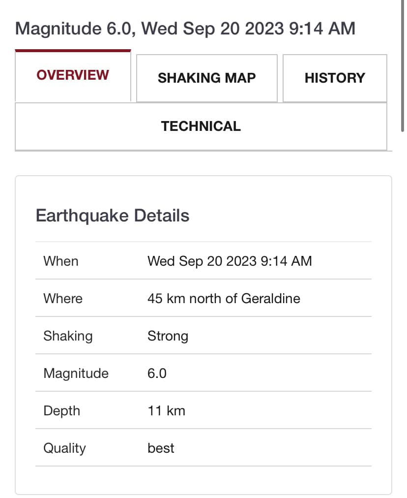 Shaken by quake, but no damage