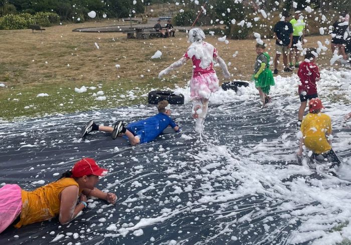 St Joe’s foamy fun day