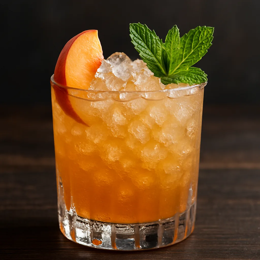 Peach Bourbon Smash