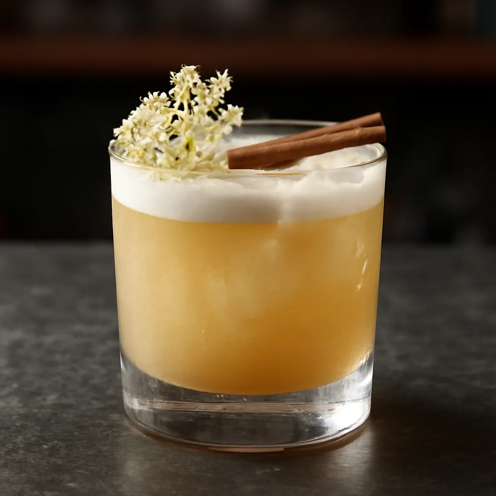 Elderflower Cinnamon Sour