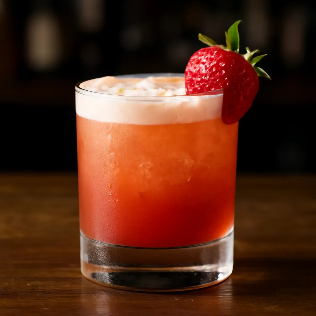 Bourbon Strawberry Sour