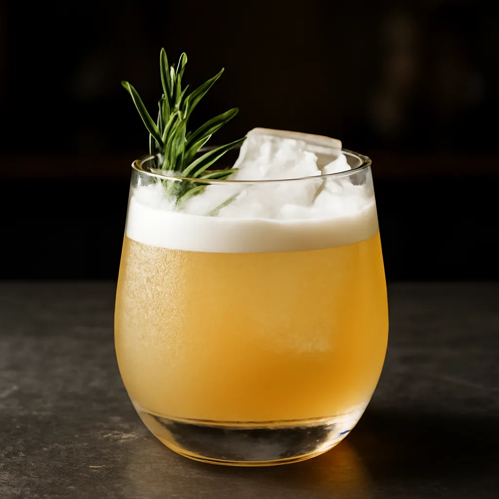 Scotch Smoky Rosemary Sour