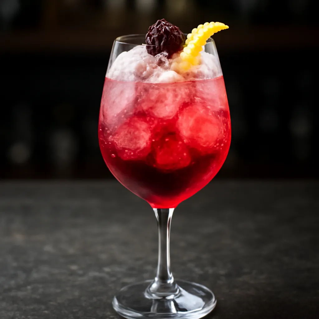 Elderflower Hibiscus Spritz