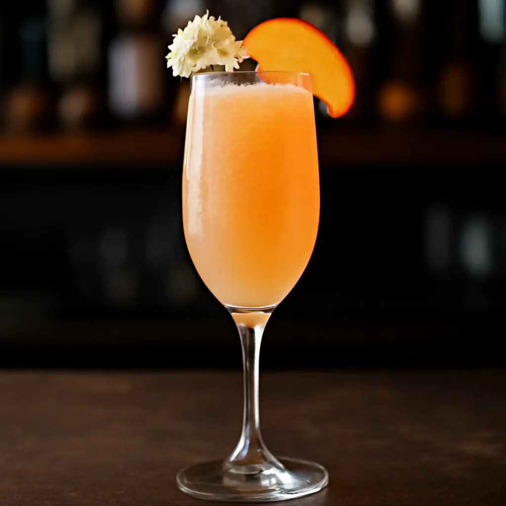 Elderflower Peach Bellini