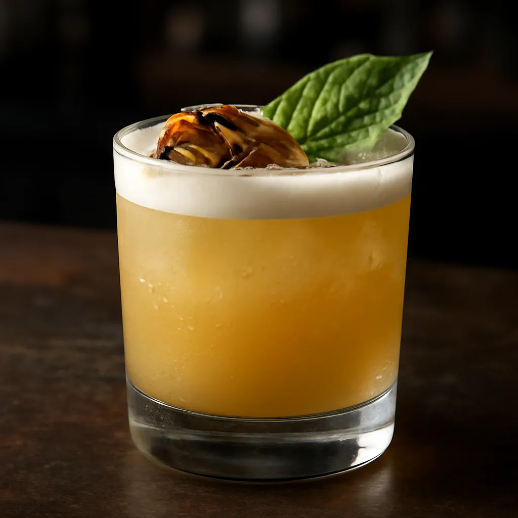 Scotch Smoky Basil Sour