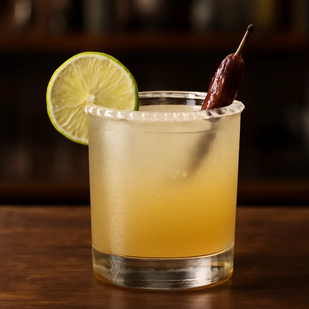 Mezcal Margarita with Ancho Reyes