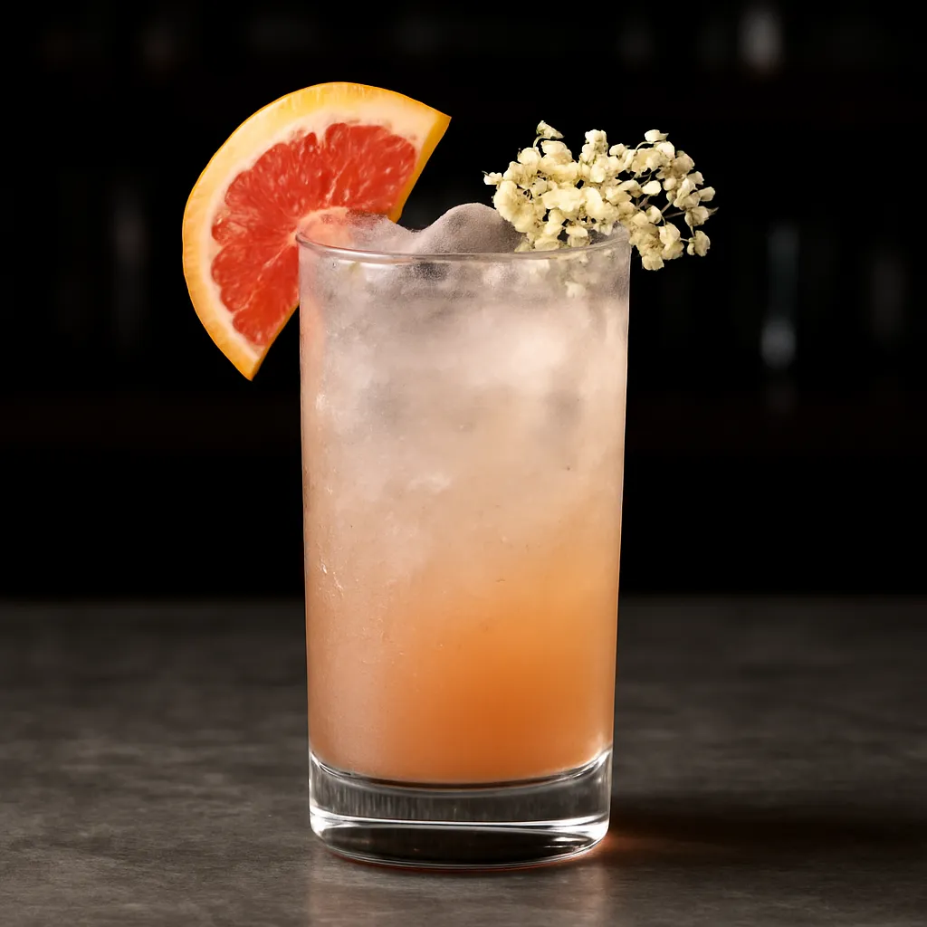 Elderflower Grapefruit Fizz