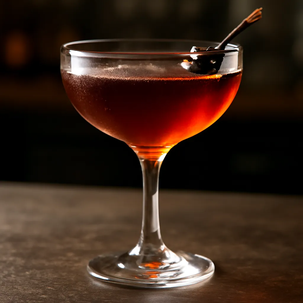 Bourbon Smoked Manhattan