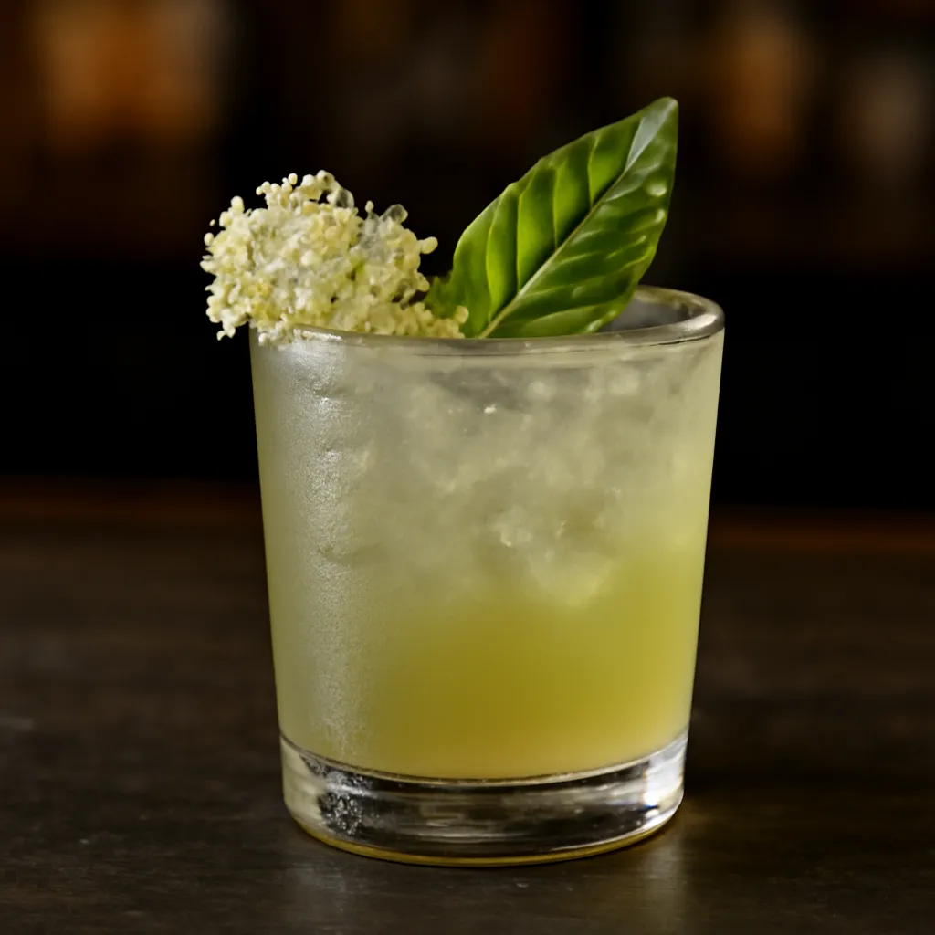 Elderflower Basil Smash