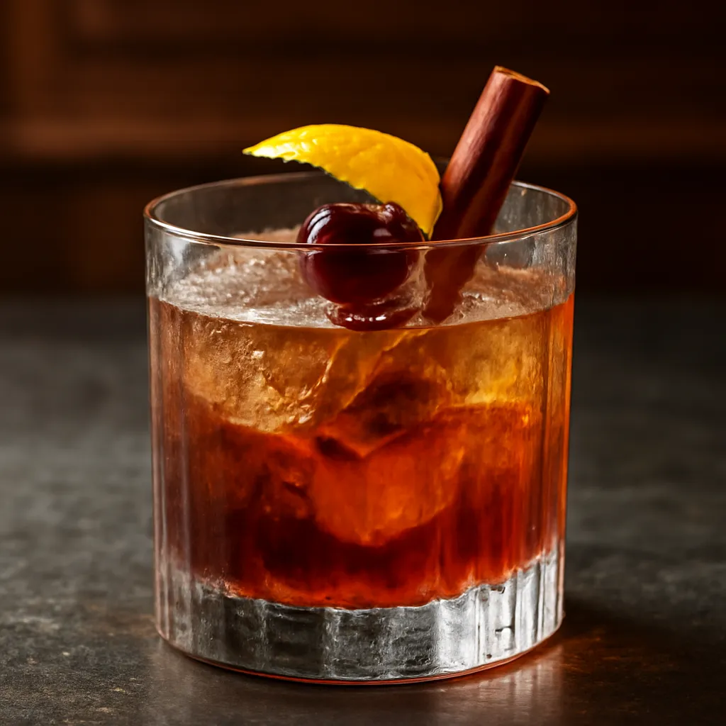 Scotch Smoked Cherry Old Fashioned