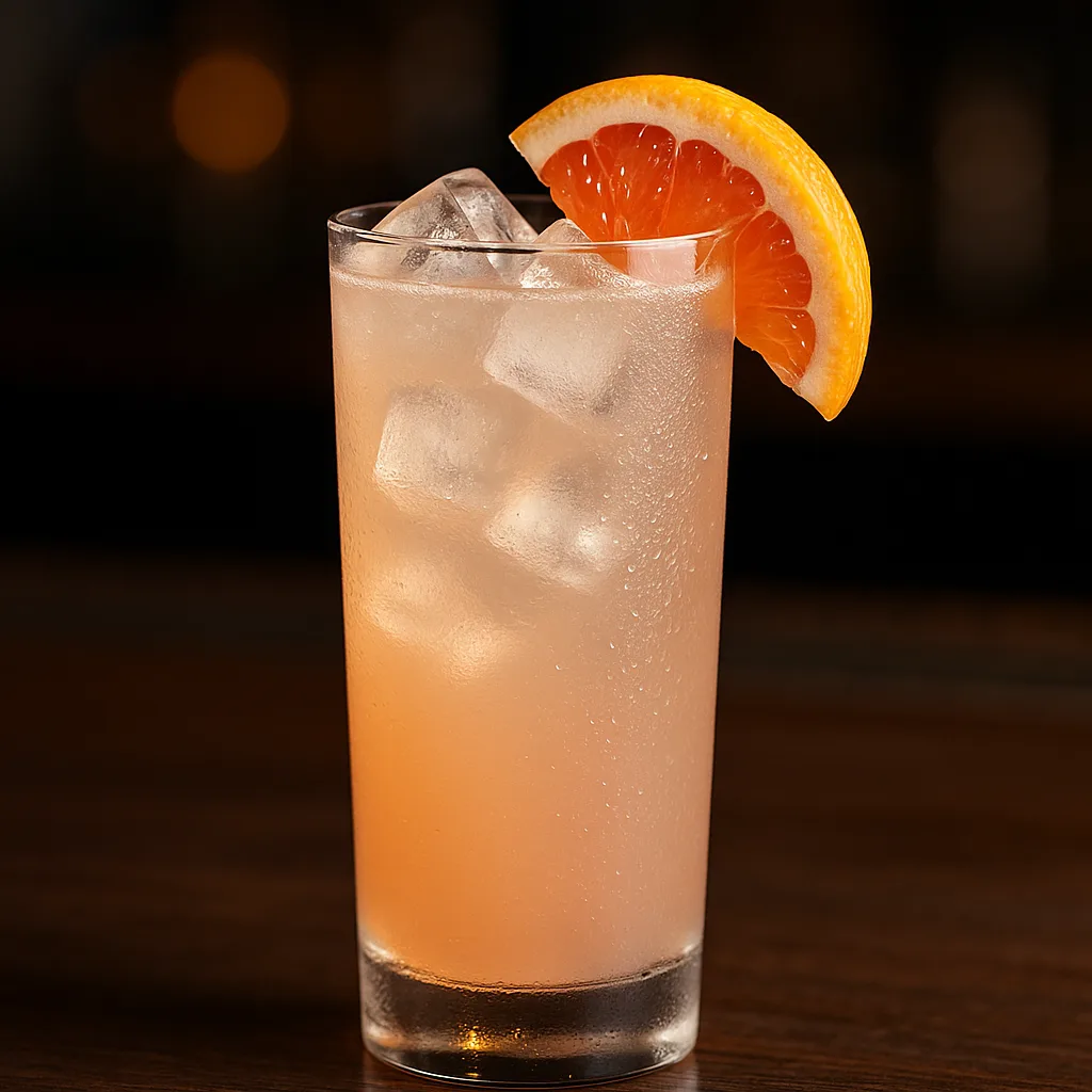 Bourbon Grapefruit Collins