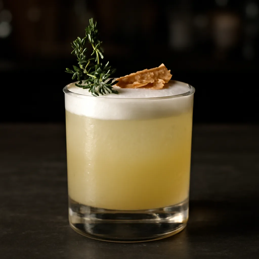 Scotch Smoky Thyme Sour