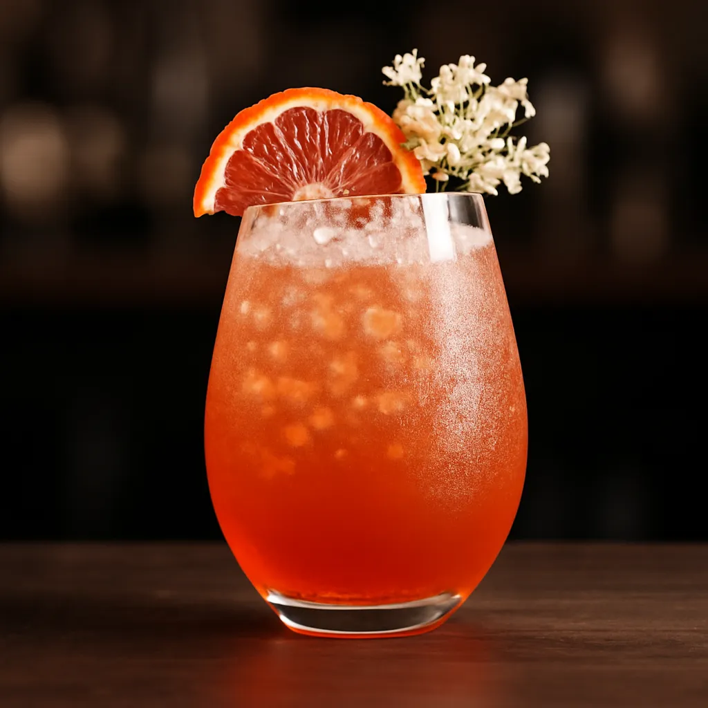Elderflower Sparkling Blood Orange