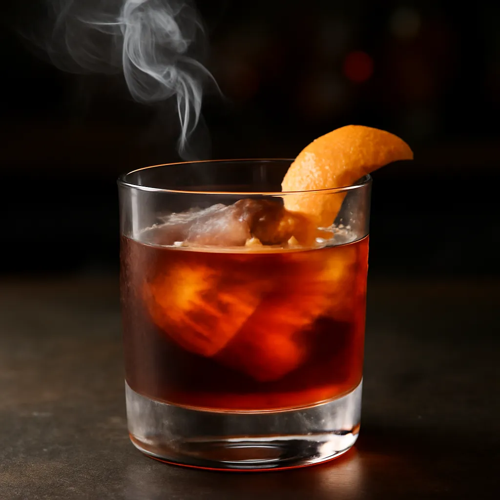 Smoked Rum Negroni