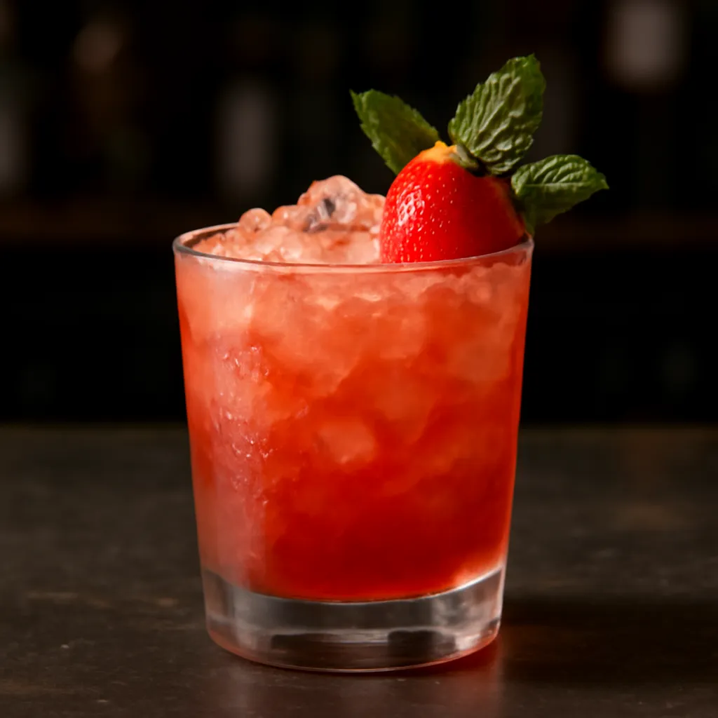 Bourbon Strawberry Smash