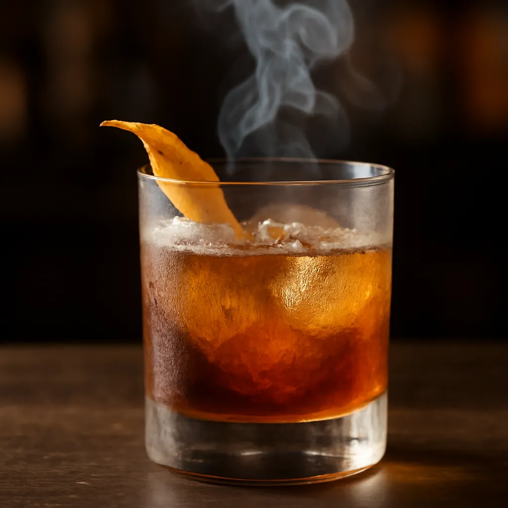 Smoked Rum Old Fashioned