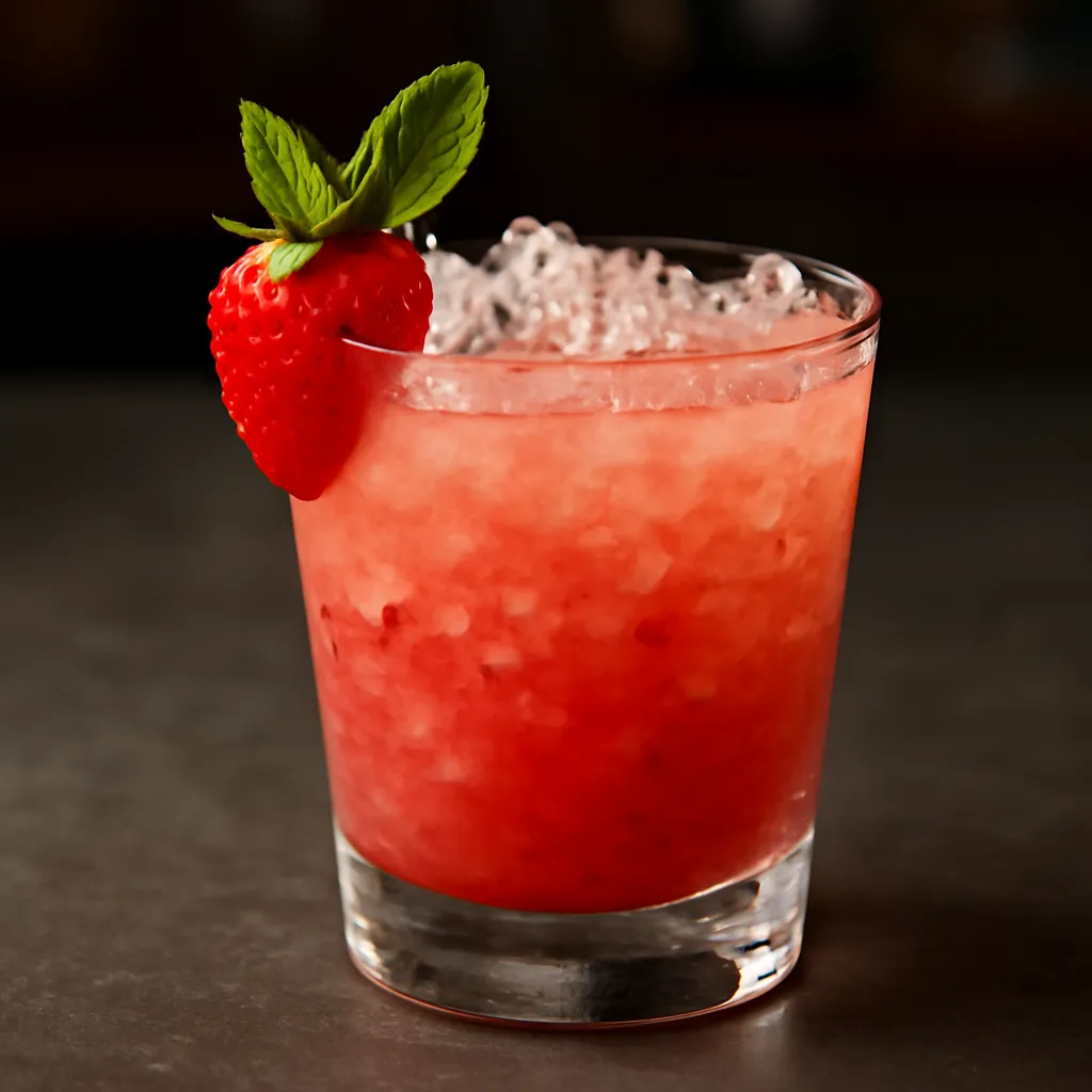 Strawberry Gin Smash