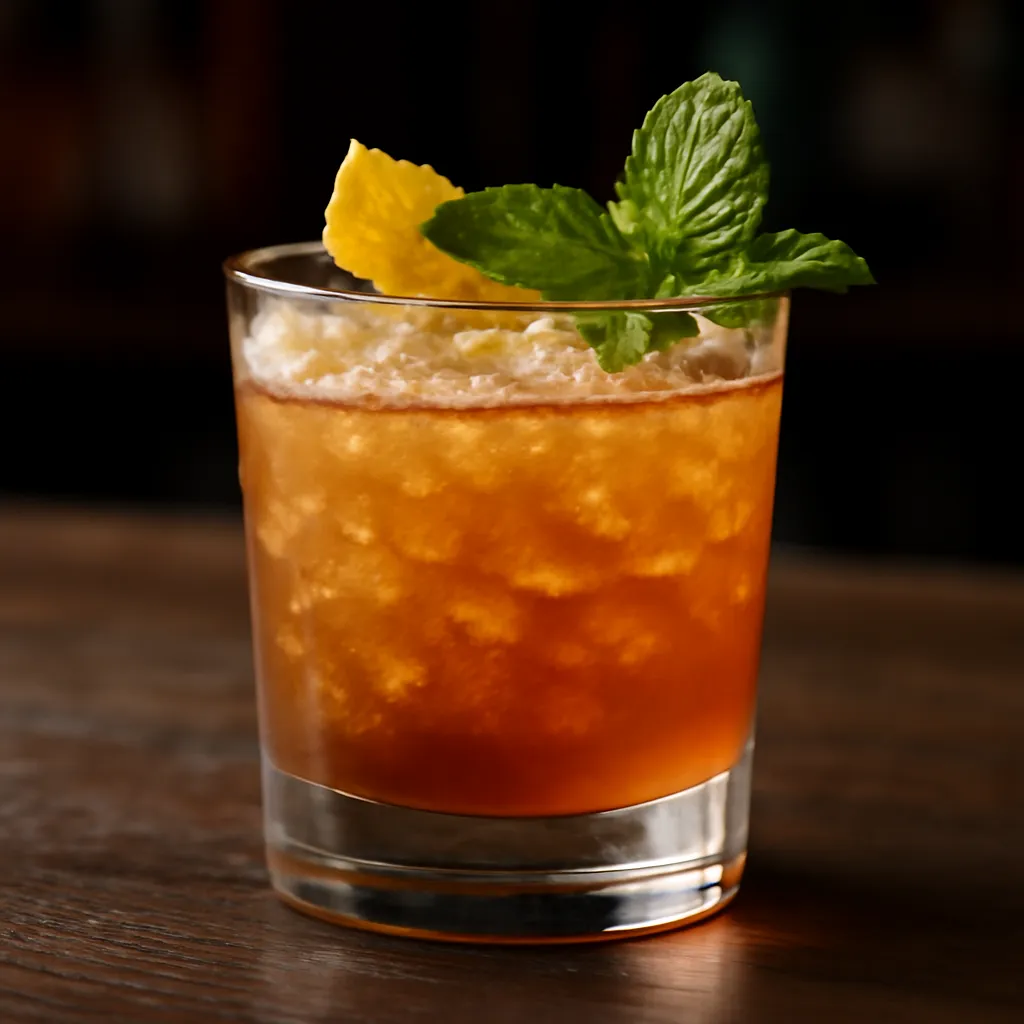 Bourbon Molasses Smash