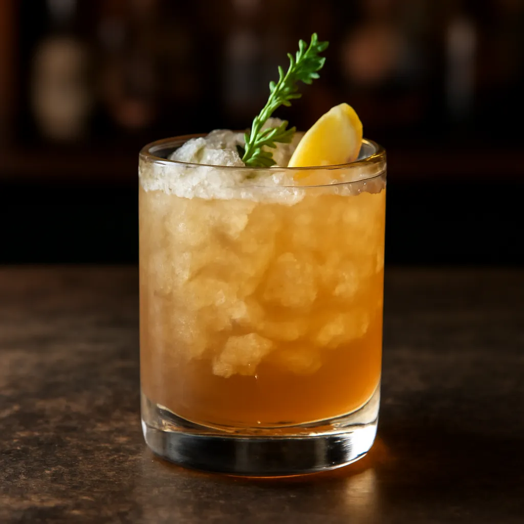 Bourbon Thyme Smash