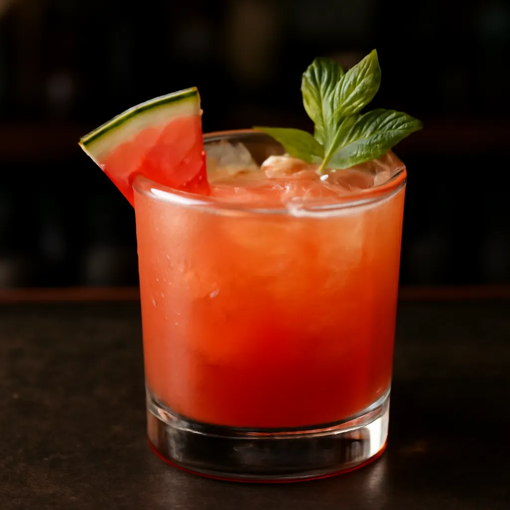 Bourbon Watermelon Smash
