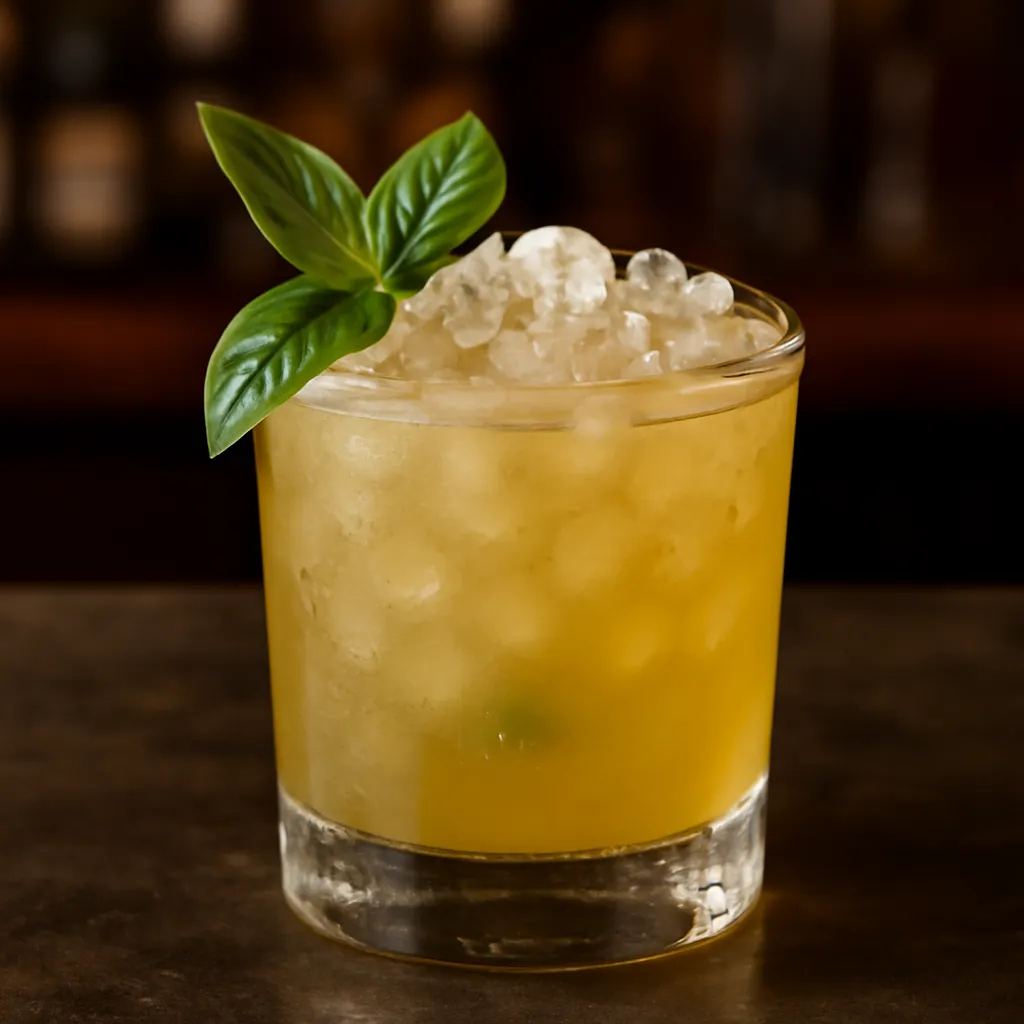 Bourbon Basil Smash