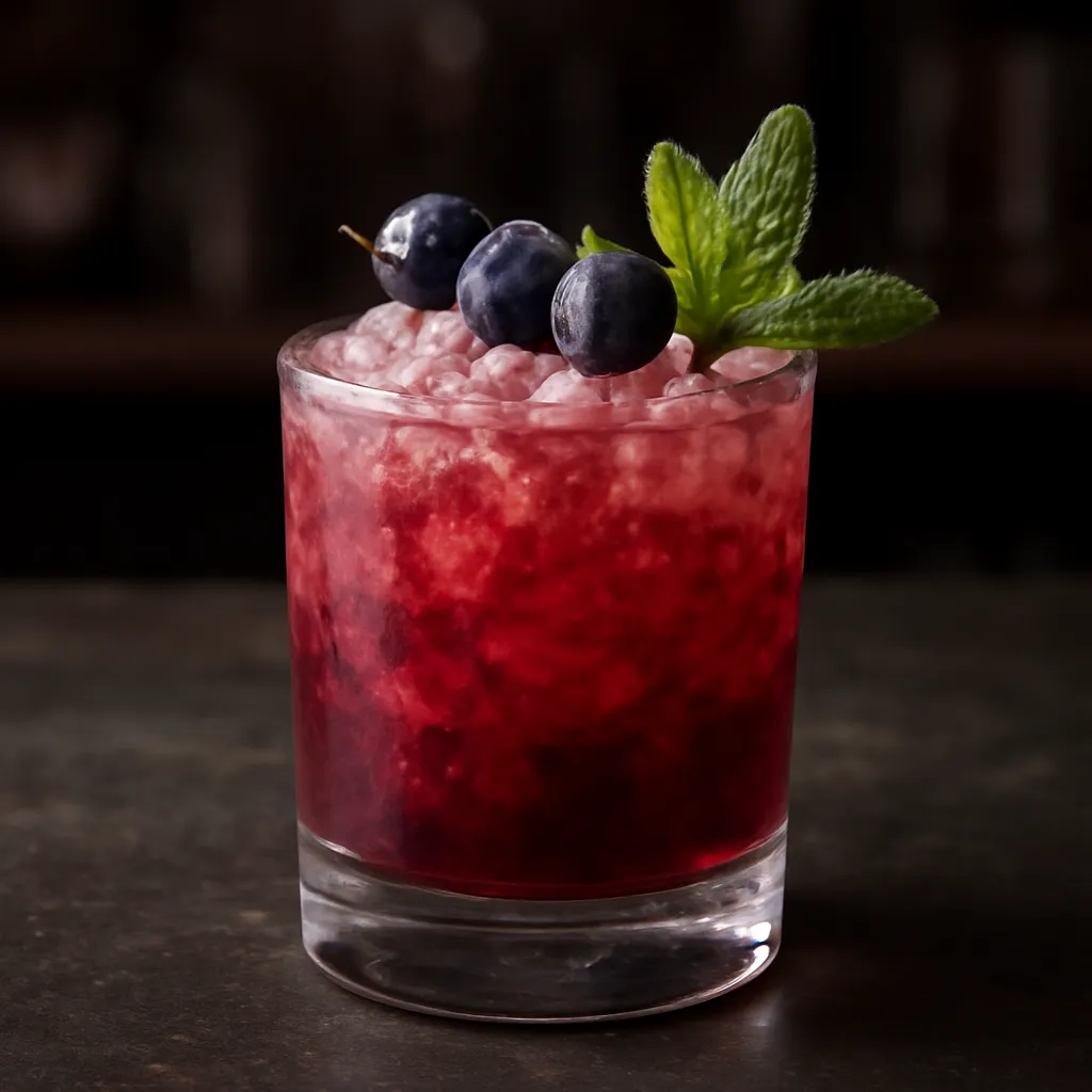 Bourbon Blueberry Smash