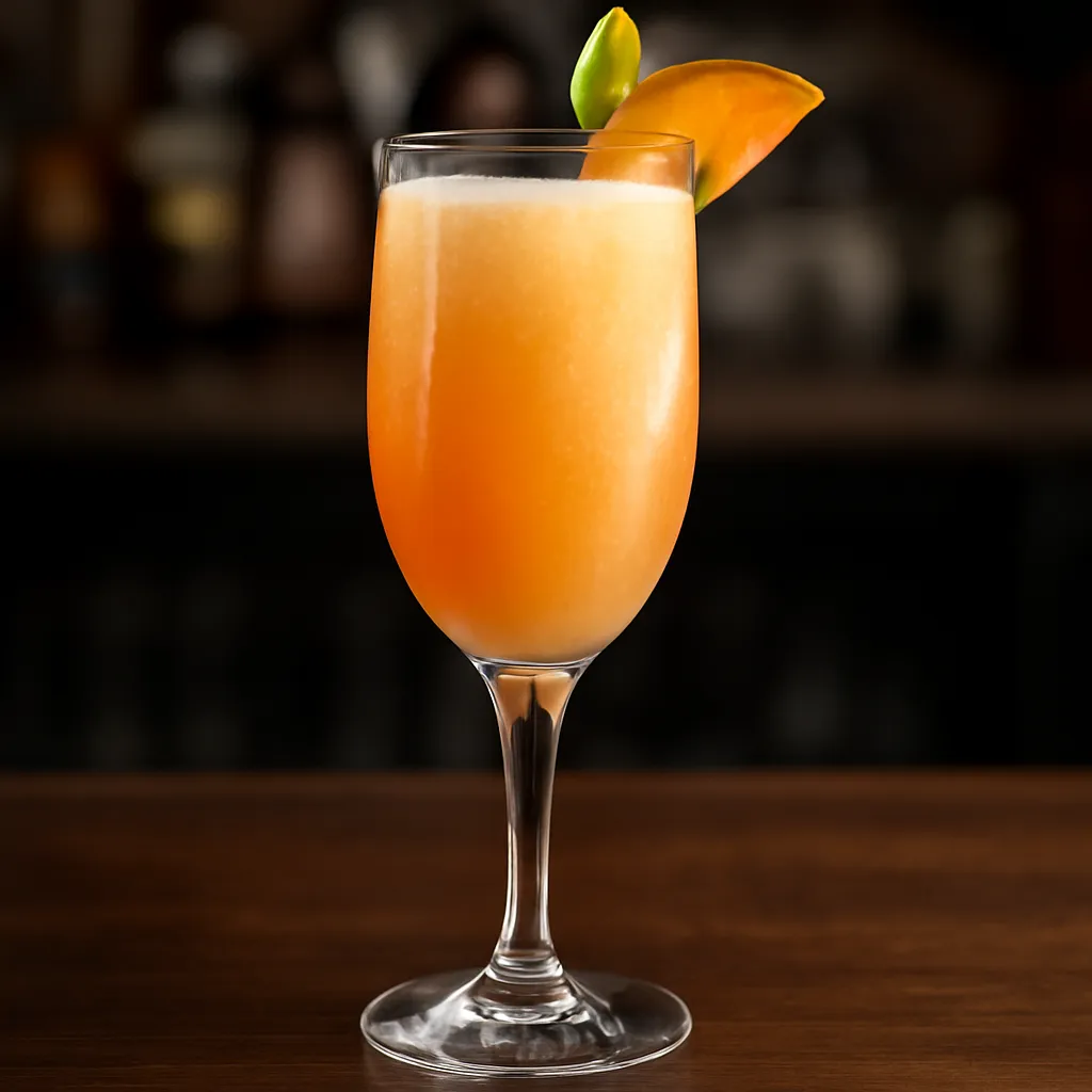 Amaretto Peach Bellini