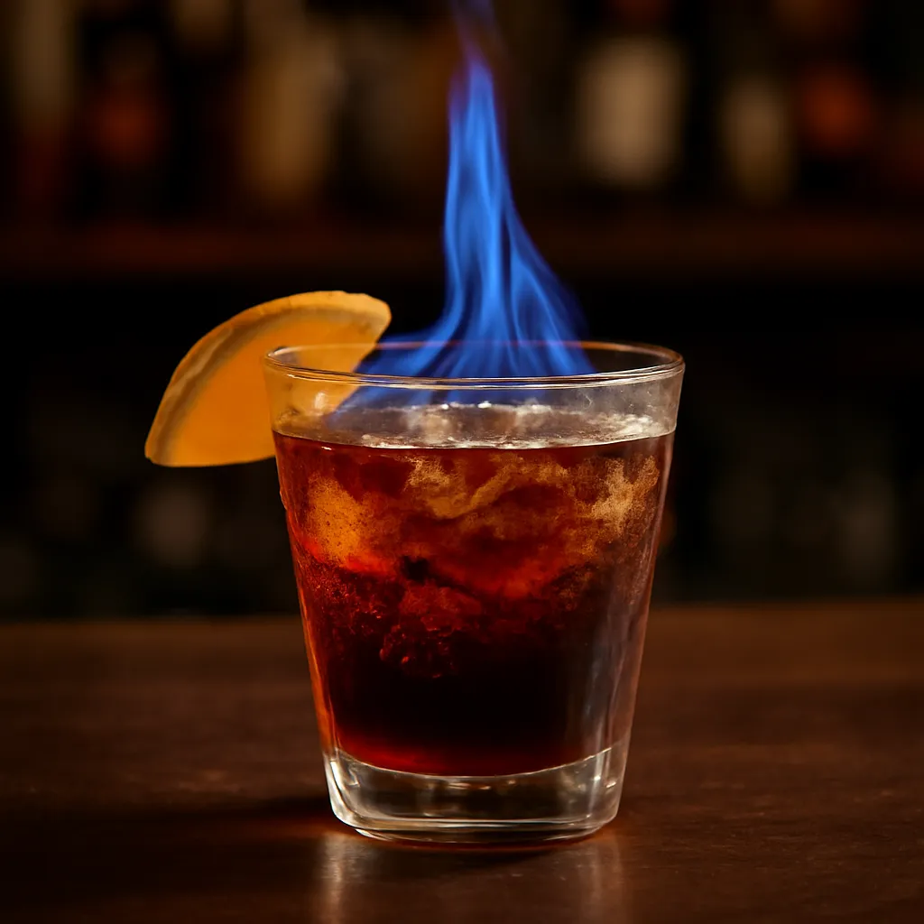 Flaming Dr. Pepper